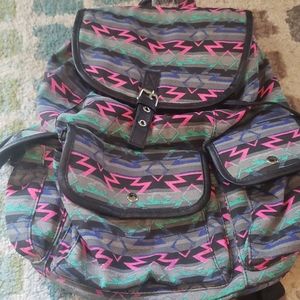 Aztek print backpack
